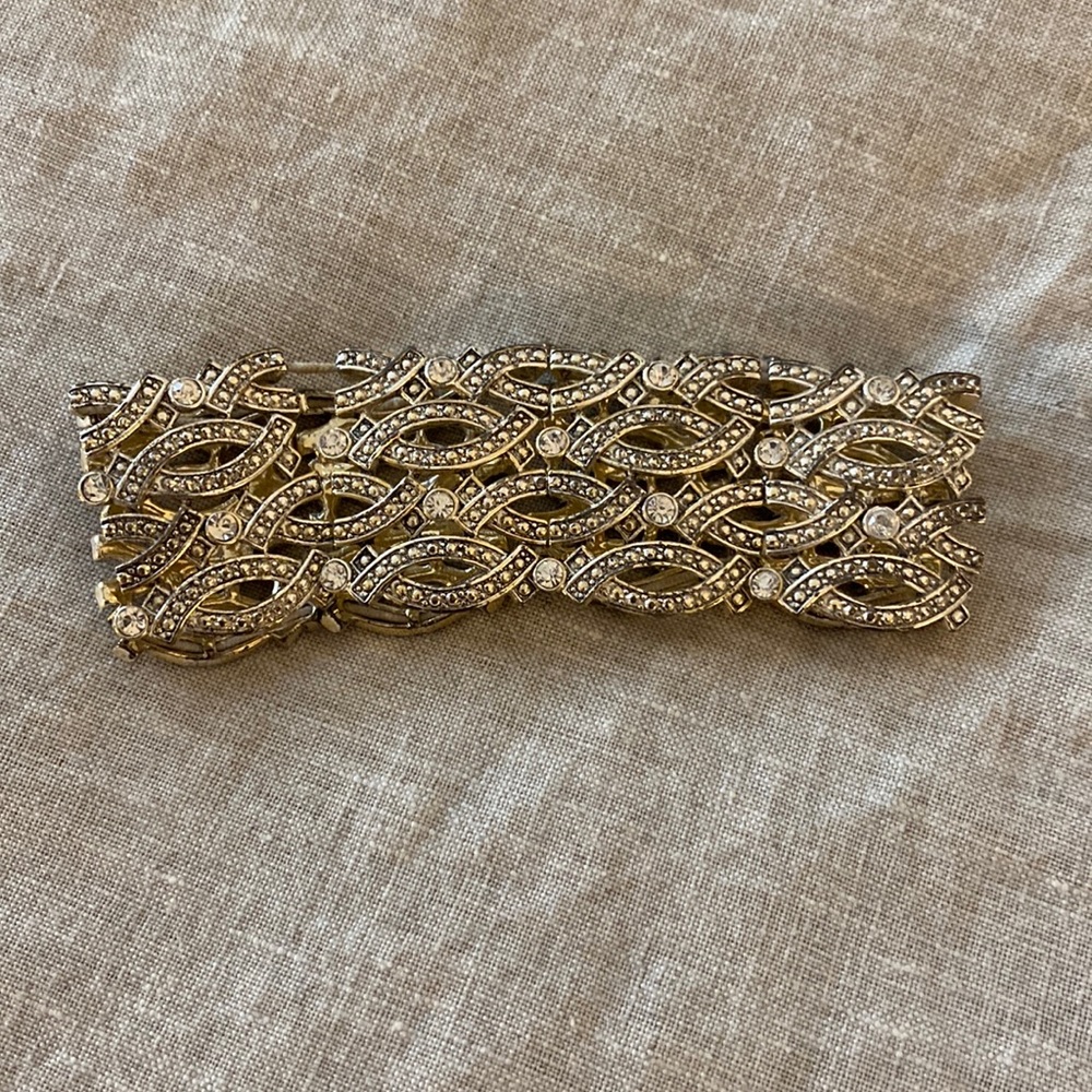 Silver & Rhinestone Bracelet